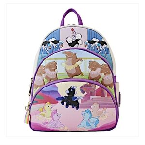 Loungefly Disney Fantasia Scenes Triple Pocket Mini Backpack (Rare Hard To Find)